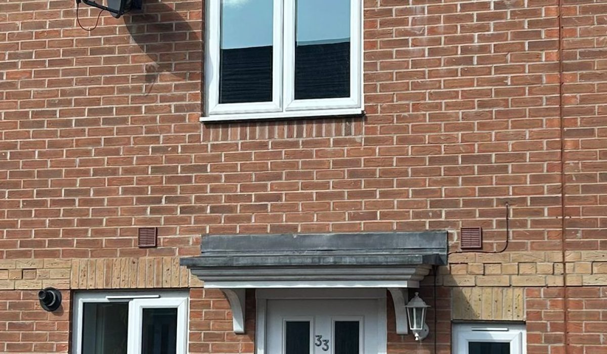 Entrance to the terraced house on Lundy Walk in North Hailsham