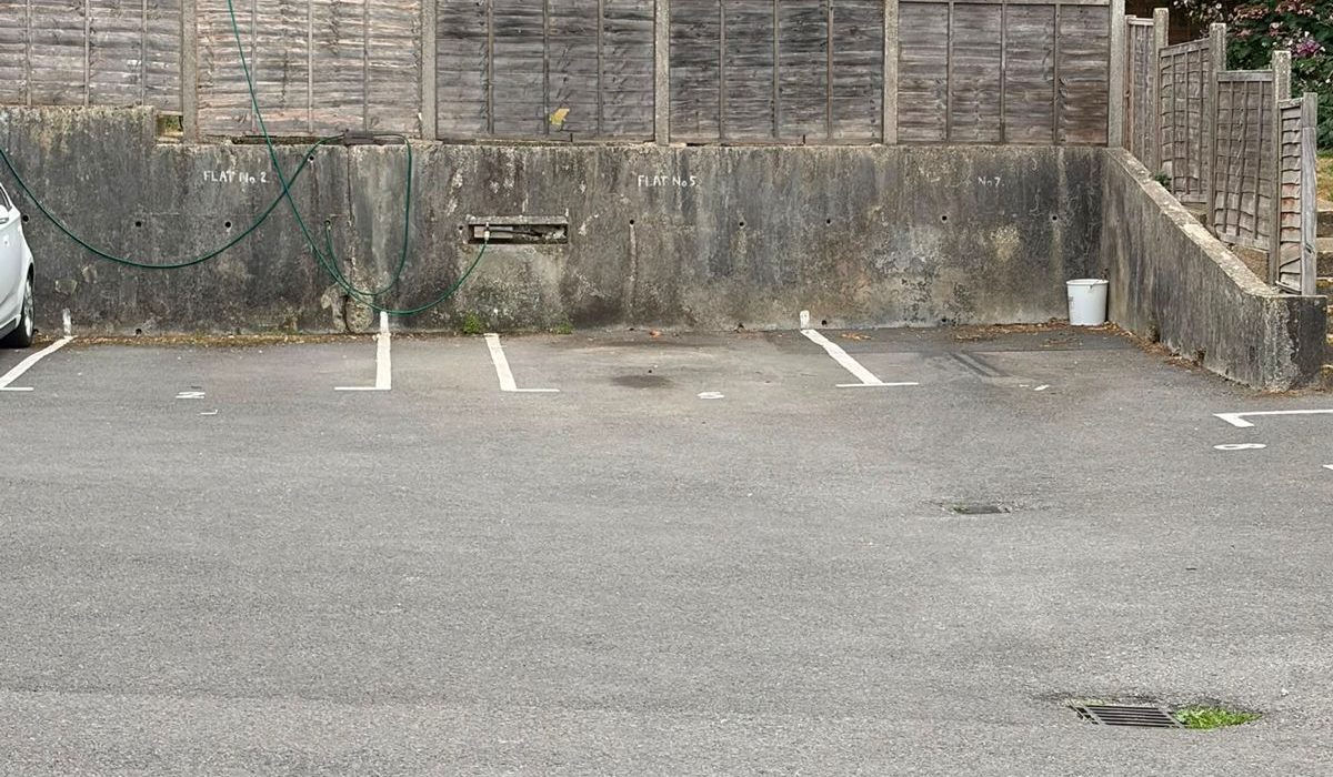 Allocated parking area for one bedroom flat at Mayfield Court Heathfield